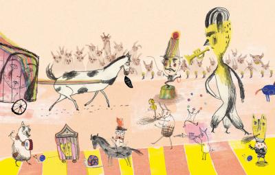 Pia  Halse / Tork og Hest Cirkusprinsessen tekst af Louis Jensen<a href=https://illustratorerne.dk/illustrator_profil/index-profil.php?bpid=64><br><b> SE PROFILEN </b></a>
